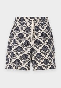 LESLEY FLOWER TILE - Pantaloni scurți - navy/ivory