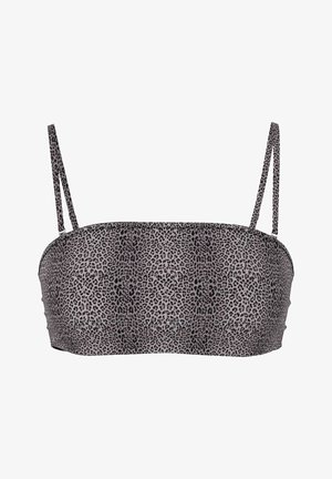 Pieces, BANDEAU-TOP PCBAOMI ABNEHMBARE TRÄGER BIKINI - Bikinitop - black