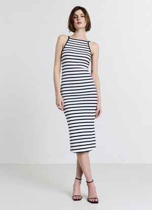 Calliope LUNGO A RIGHE - Robe longue - var blu notte