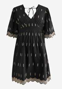 Next BRODERIE-REGULAR FIT - Päevakleit - black