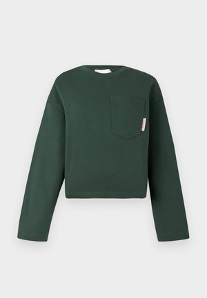 LONG SLEEVE CREW NECK - Bluză de molton - royal green