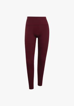 adidas Performance, ALL ME STUDIO RIB LEGGINGS - Leggings - maroon