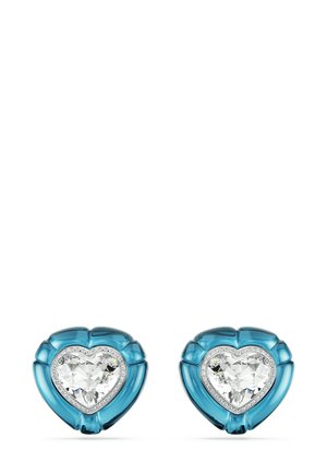 DULCIS CLIPHEART CUT PAVÉ HEART - Oorbellen - blue