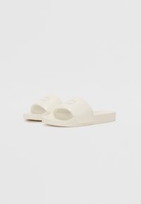 Tommy Jeans FLAG POOL SLIDE - Iešļūcenes - ivory