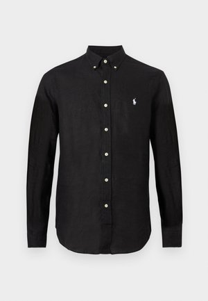 Polo Ralph Lauren SLIM FIT LINEN SHIRT - Πουκάμισο - black