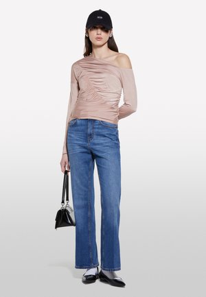 Sisley, WITH ROUCHING - Long sleeved top - brown