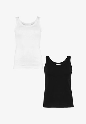 Hailys 2ER-SET ÄRMELLOS WEICH RUNDHALS NORMALE PASSFORM - Top - schwarz-weiß