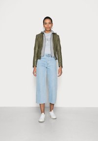 Gipsy by Mauritius GWSALLIE - Casaco de couro - olive oil