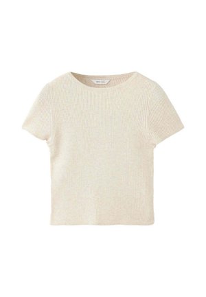 Mango Kids, KID - Základné tričko - beige