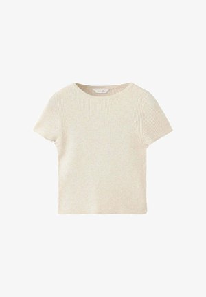 Mango Kids, KID - Základné tričko - beige