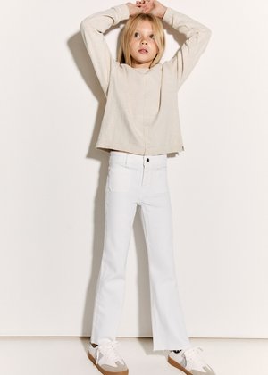 Mango Kids Jean flare - white