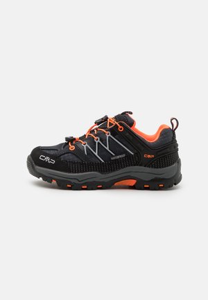 KIDS RIGEL LOW SHOE WP UNISEX - Hiking shoes - antracite/flash orange