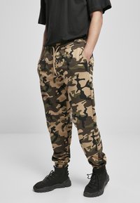 Urban Classics - BASIC CAMO  - Spodnji deli trenirk - wood camouflage Miniaturna slika 1