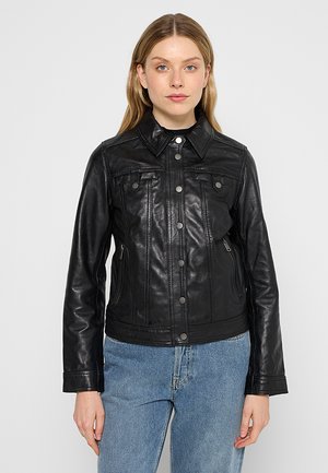 BATTINE - Lederjacke - black