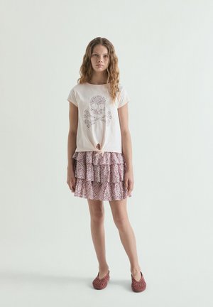 Scalpers, SCALPERS MOROCCAN SKULL KNOT TEE GIRLS - T-shirt imprimé - lightpink