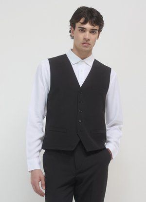 Calliope TINTA UNITA - Suit waistcoat - nero