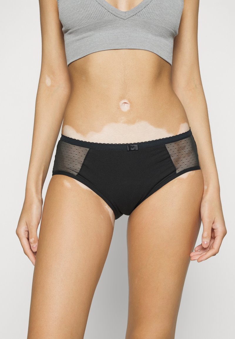 DIM PERIOD PANTY MEDIUM FLOW - Menštruačné nohavičky - black