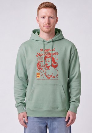 watapparel, POLISHED FOR THE APOCALYPSE UNISEX - Kapuzenpullover - aloe