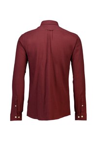 Lindbergh MELANGE BRUSHED SHIRT - Camicia - burgundy
