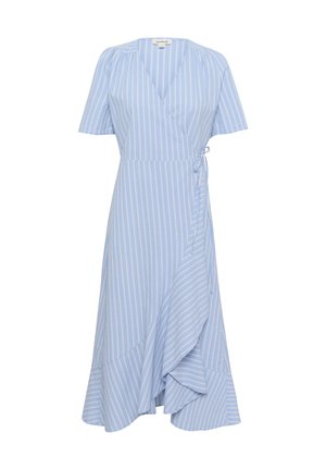 Soaked in Luxury, SLANVITTE KARVEN SHORT SLEEVE - Denné šaty - vista blue with white stripe
