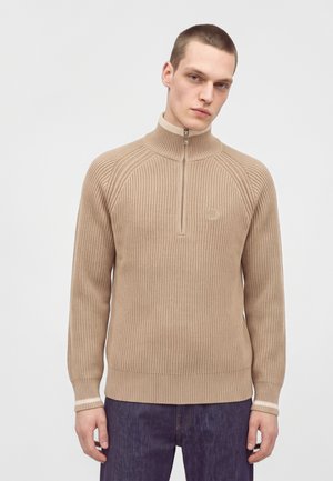 Filling Pieces, QUARTER ZIP - Пуловер - latte