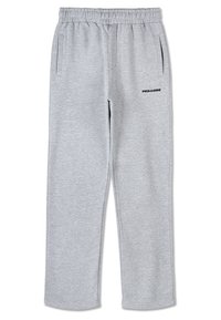 LOGO WIDE PANTS - Pantalon de survêtement - heather grey/black gum
