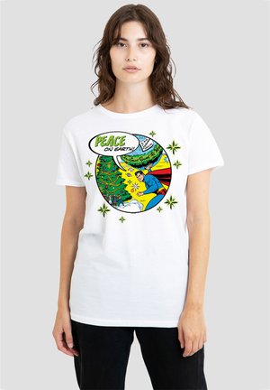 DC COMICS - SUPERMAN, SUPERMAN PEACE ON EARTH - Print T-shirt - white