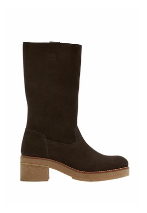 Botines con plataforma - serr marron