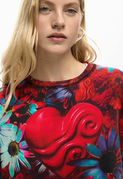 Desigual Sweatshirt Femme à Capuche Multicolore - Pull Décontracté Zippé