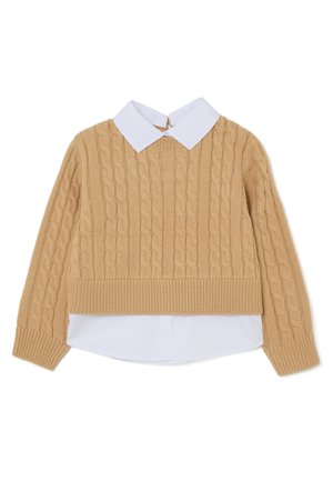 REGULAR FIT SWEATER - Maglione - light beige