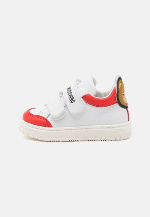 MOSCHINO UNISEX - Trainers - white/red