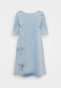 ONLGIGI BOW A SHAPE DRESS  - Haljina od trapera - light blue denim