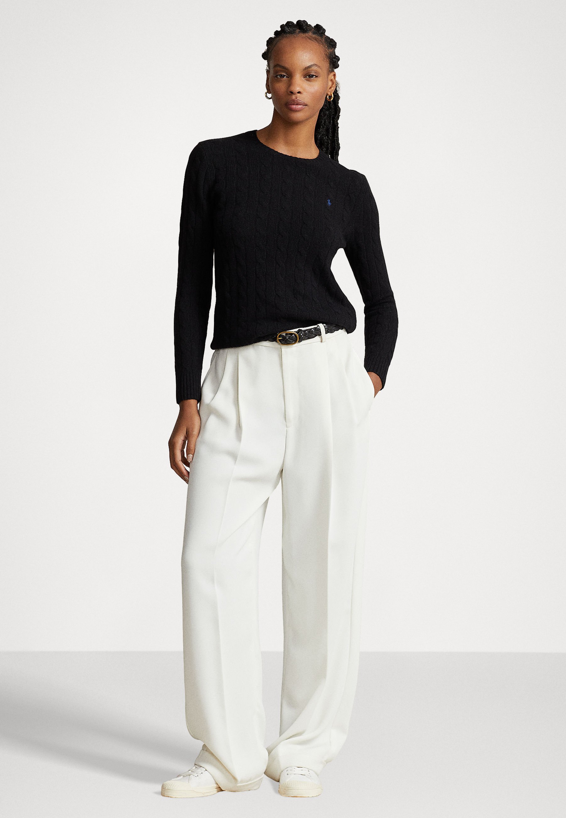 Polo Ralph Lauren CABLE KNIT WOOL CASHMERE JUMPER - Jersey de