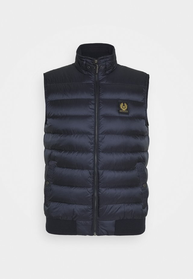 Men's Down Filled Nylon Circuit Gilet in Black Belstaff US
