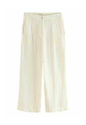 Next TALL FIT - WIDE STRIPED - Kalhoty - white