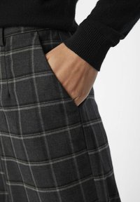 Object OBJLISA WIDE - Pantalones - dark grey melange