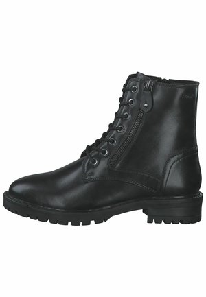 Platform ankle boots - black