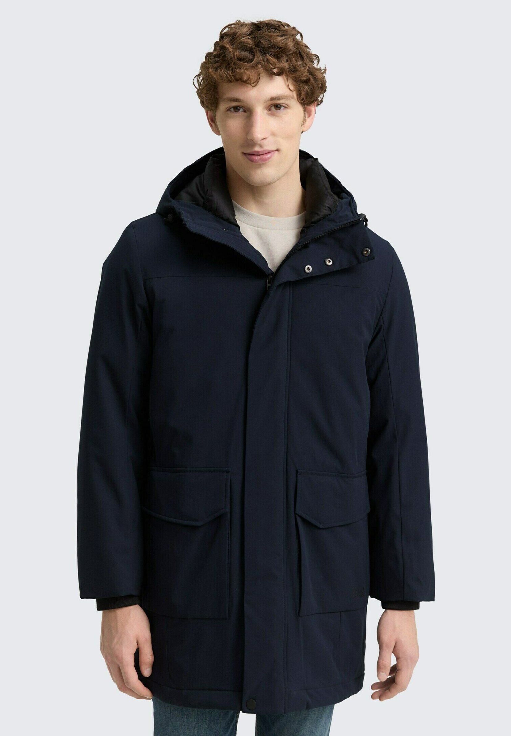 Cappotto Lana Uomo Tom Tailor Cappotto In Lana Tom Tailor Denim Uomo - Cappotto Lungo Moderno Per Autunno/Inverno Cappotto Uomo Elegante Casual