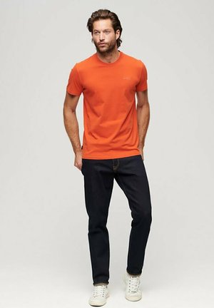 Superdry & Co VINTAGE LOGO EMBROIDERED - T-shirts basic - denim co rust orange