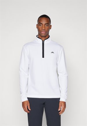 CLIDE QUARTER ZIP MID LAYER - Long sleeved top - white