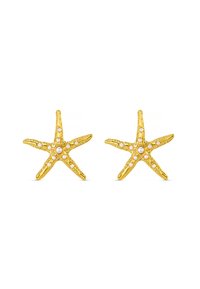 Orelia STATEMENT EMBELLISHED STARFISH STUD EARRING - Naušnice - gold-coloured