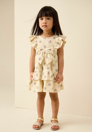 Next, REGULAR FIT - SLEEVELESS FRILL BOW DETAIL SUMMER DRESS . - Denné šaty - ecru