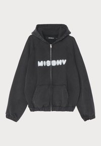 WASHED BLACK COMMUNITY ZIPPED HOODIE - Zip-up sweatshirt - washed black