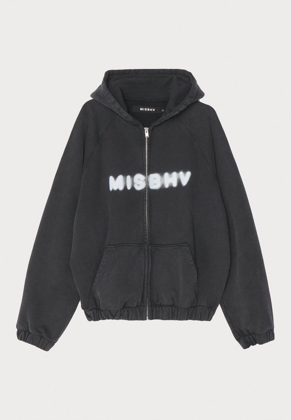 WASHED BLACK COMMUNITY ZIPPED HOODIE - Zip-up sweatshirt2