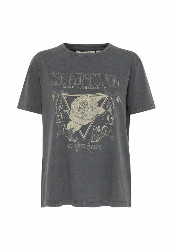 BYSOLKO - Print T-shirt - asphalt2