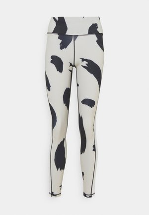 HIGH WAIST - Joggebukse - off-white/black