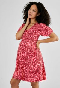 JoJo Maman Bébé V-NECK MATERNITY - REGULAR FIT - Särkkleit - red ditsy