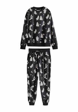 COSY LONG SLEEVE SET - Nattplagg set - charcoal grey ghosts