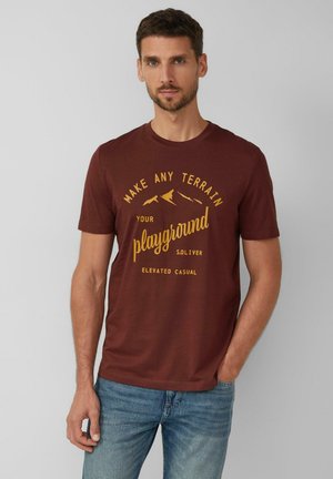 T-Shirt print - bordeaux
