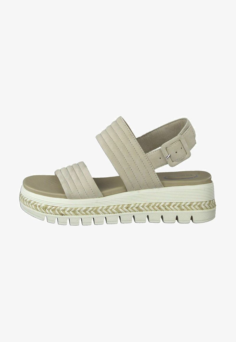 Tamaris Comfort - Plateausandalette - beige